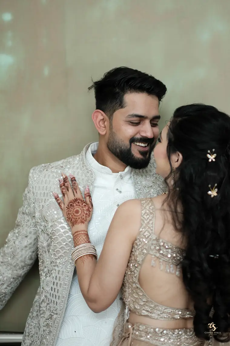 Akshay and Nishtha laughing together